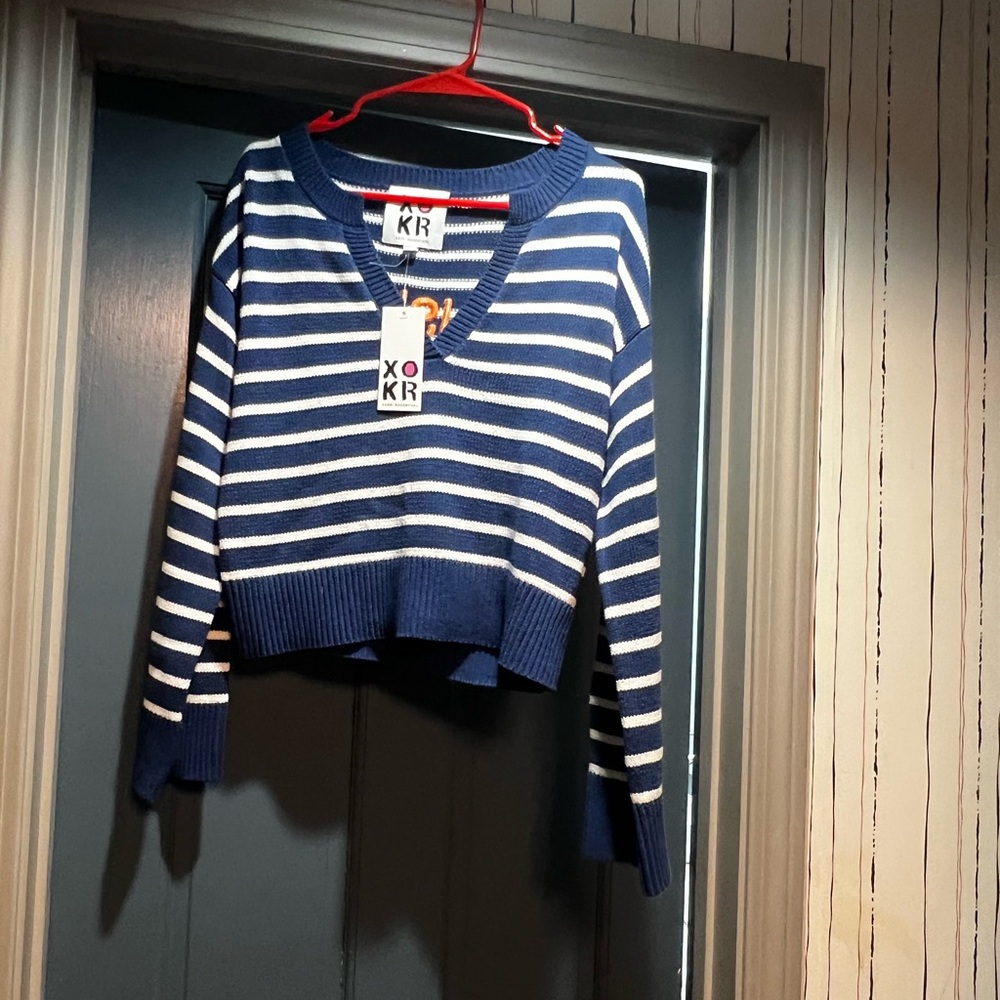 Striped Blue and White Sweater